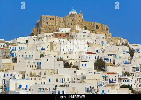 Dorf Astypalea, Astypalea Island, Dodekanes, Griechenland Stockfoto