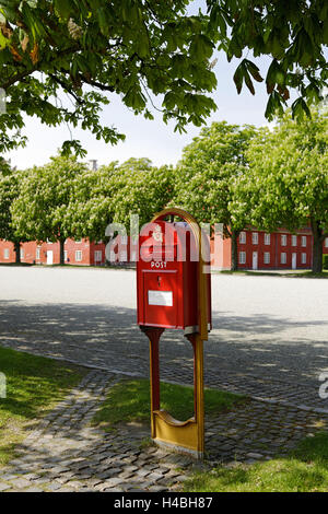 roten Briefkasten, Kopenhagen, Dänemark, Scandinavia, Stockfoto