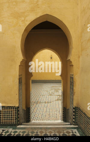 Afrika, Marokko, Meknes, Mausoleum des Moulay Ismail,