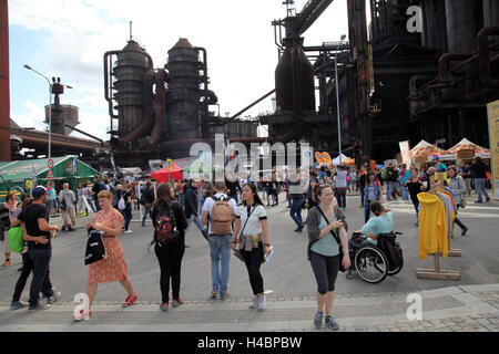 Legen Sie ehemaligen Industriegebiet von Vitkovice Eisenhütte das Musikfestival Colours of Ostrava findet, Tschechien 15.07.2016 Stockfoto