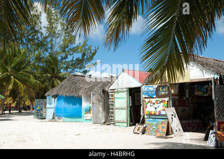 Der Dominikanischen Republik, im Osten, Bayahibe, Parque Nacional del Estnisch, Insel Saona, Inseldorf Mano Juan Stockfoto