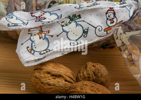 Stil leben, Weihnachtsdekoration, Tischdekoration Stockfoto