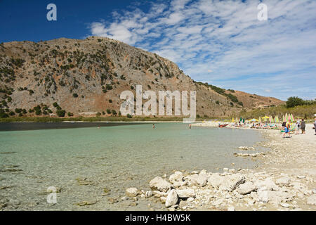 Kreta, See Kournas Stockfoto