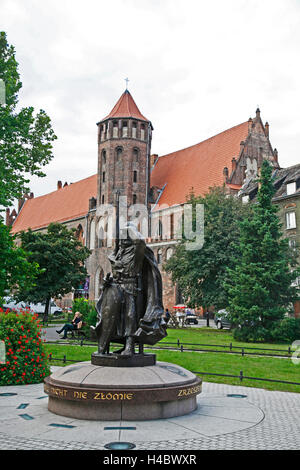 Polen, Pommern, Danzig, Rechtstadt, St.-Nikolaus-Kirche, Außenansicht Stockfoto