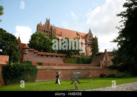 Polen, Pommern, Malborski, Marienburg, Marienburg, hohe Burg Stockfoto