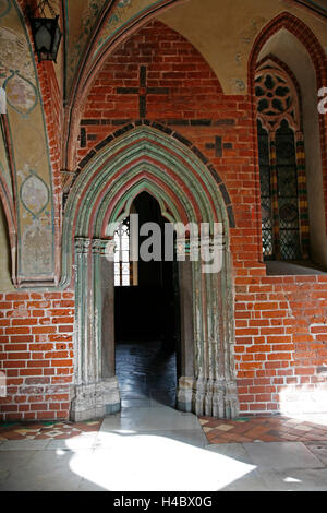 Polen, Pommern, Malborski, Marienburg, Marienburg, hohe Burg Stockfoto