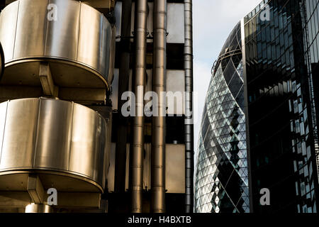 Das Lloyd Bau - auch bekannt als The Inside-Out-Gebäude- und dem Willis Building. Stockfoto