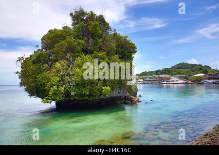 Kalksteininsel in Koror, Koror Island, Republik Palau, Mikronesien, Pazifik Stockfoto