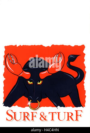 Surf & Turf Stockfoto