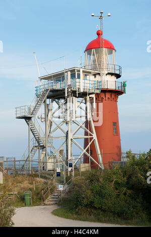Die Gusseisen-Leuchtturm auf das Wattenmeer Insel Vlieland in den Niederlanden Stockfoto