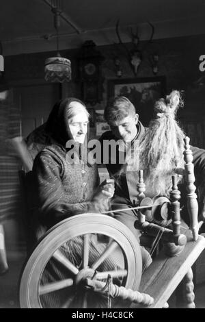 Arbeit Im Namen des RAD, 1930er Jahre Deutsches Reich. Arbeiten Sie im Namen des RAD, Deutschland der 1930er Jahre Stockfoto