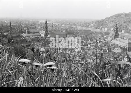 Ein Ausflug Nach Heidelberg, 1930er Jahre Deutsches Reich. Ein Ausflug nach Heidelberg, Deutschland der 1930er Jahre Stockfoto