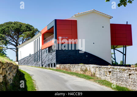 Château La Croizille, Weinberg, Saint-Laurent-des-Combes, Saint-Émilion, Département Gironde, Frankreich, Region Aquitanien Stockfoto