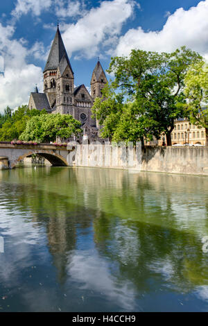 Temple Neuf, Kirche, Metz, Département Moselle, Region Champagne-Ardenne-Elsass-Lothringen, Frankreich, Stockfoto