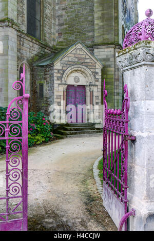 Parken Sie in der Temple Neuf, Kirche, Metz, Département Moselle, Region Champagne-Ardenne-Elsass-Lothringen, Frankreich, Stockfoto