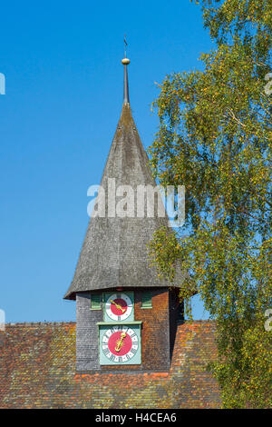 Deutschland, Baden-Wurttemberg, Öhningen - Schienen, Dach blutet der Pfarrkirche, Wallfahrt Kirche St. Genesius Stockfoto