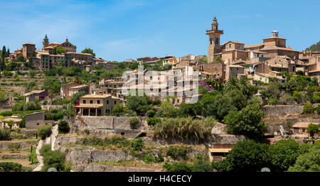 Valldemossa Kartause und Pfarrei Kirche, Insel Mallorca, Balearen, Spanien, Europa Stockfoto