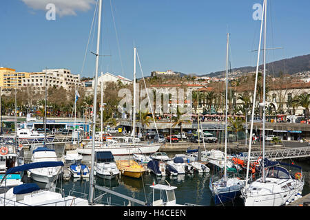 Madeira, Funchal Yachthafen Stockfoto