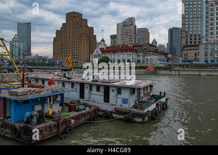 Jin Mao Tower, Shanghai World Financial Center, Shanghai Tower, Oriental Pearl Tower Stockfoto