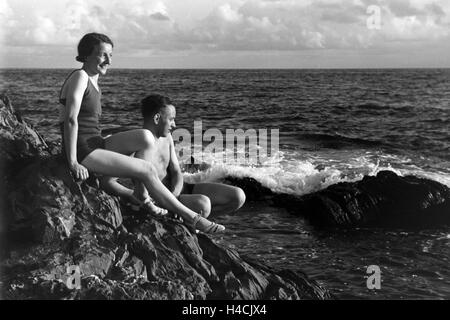 Eine Reise Nach Italien, Italienisch 1930er Jahre. Eine Reise nach Italien, 1930er Jahre Stockfoto