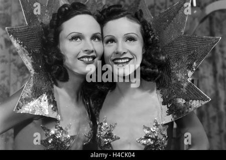 Sterben Sie Geschwister Hedi Und Margot Höpfner, 1930er Jahre Deutschland. Schwester Duo Hedi und Margot Hoepfner, Deutschland der 1930er Jahre Stockfoto