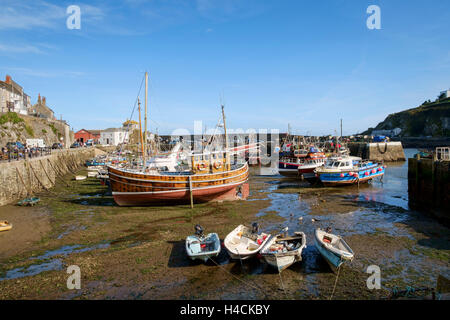 Mevagissey Hafen & Fischerei Hafen, Cornwall, England, UK Stockfoto