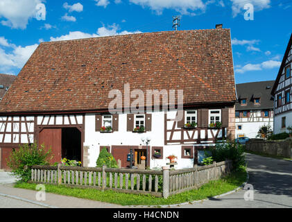 Deutschland, Baden-Wurttemberg, Sulz am Neckar, Bauernhaus im Bezirk Hause Mühl im Bach, Stockfoto