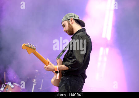 VALENCIA, Spanien - 5 APR: Igitt führt (Band) auf MBC Fest am 5. April 2015 in Valencia, Spanien. Stockfoto