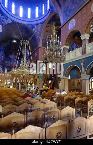 Orthodoxe Kirche in der alten Stadt Rethymnon, Rethymnon-Bezirk, Kreta, Griechenland Stockfoto