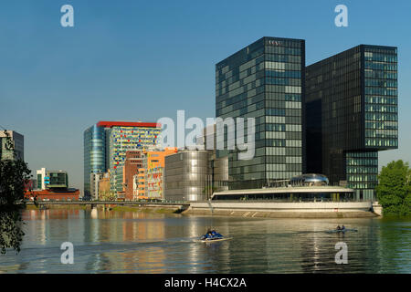 Medienhafen in Düsseldorf, Nordrhein-Westfalen, Düsseldorf Stockfoto