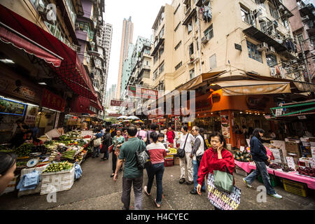 Asien, China, Hong Kong, Kowloon, Yau Ma Tei, Straßenmarkt Stockfoto