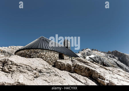 Kirche Maria Heimsuchung ","Zugspitze" Stockfoto