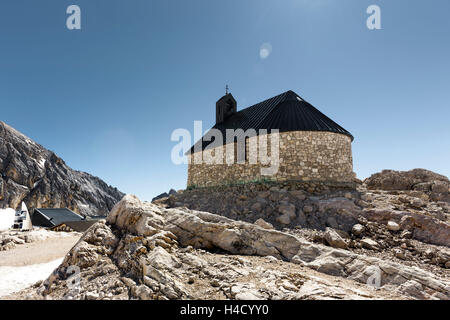 Kirche Maria Heimsuchung ","Zugspitze" Stockfoto