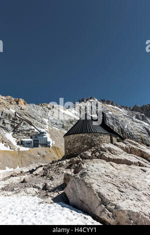 Kirche Maria Heimsuchung ","Zugspitze" Stockfoto