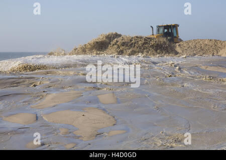 Sand Nachschub an das Rote Kliff Stockfoto