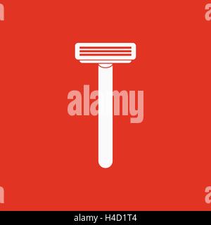 Das Rasieren Rasierer Symbol. Rasierer-Symbol. Wohnung Stock Vektor