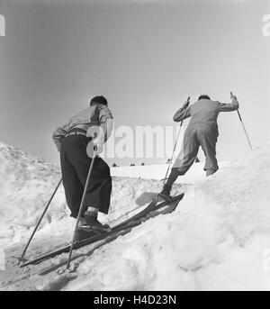 Skigebiet bin Feldberg Im Schwarzwald, 1930er Jahre Deutsches Reich. Skigebiet am Feldberg im Schwarzwald, Deutschland der 1930er Jahre. Stockfoto