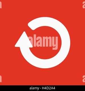 Das Symbol "aktualisieren". Laden-Symbol. Wohnung Stock Vektor