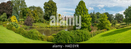 Sandringham House See und Park Panorama, Norfolk, England Stockfoto