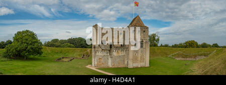 Schloss Burg Panorama, Norfolk, England Stockfoto