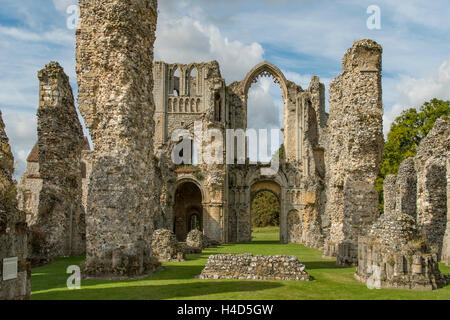 Priorat Ruinen am Schloss Acre, Norfolk, England Stockfoto