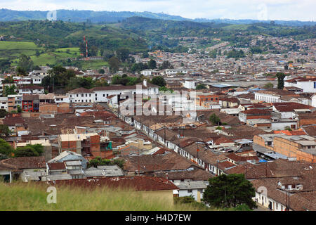 Republik Kolumbien, Stadt Popayan, Departamento Cauca, Blick auf die Stadt, Stockfoto