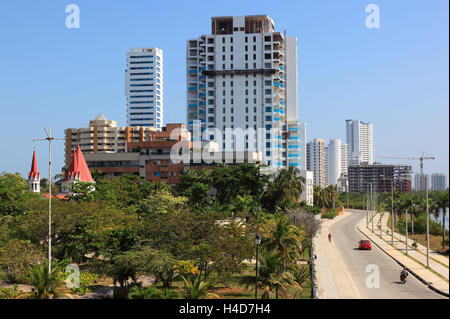 Republik Kolumbien, Departamento Bolívar, Stadt Cartagena de Indias, Hochhäuser, Stockfoto