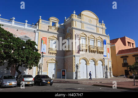Republik Kolumbien, Departamento Bolívar, Stadt Cartagena de Indias, Old Town, Pedro Heredia Theater, Stockfoto
