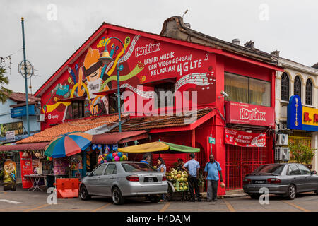 Impressionen Little India, Georgetown, Penang, Malaysia, Kedah, Blick auf die Stadt, städtischen Leben, Menschen Stockfoto