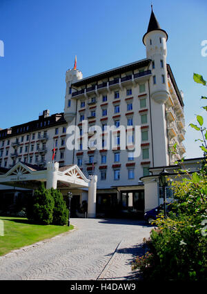 Grandhotel Gstaad Palace, Gstaad, Schweiz Stockfoto