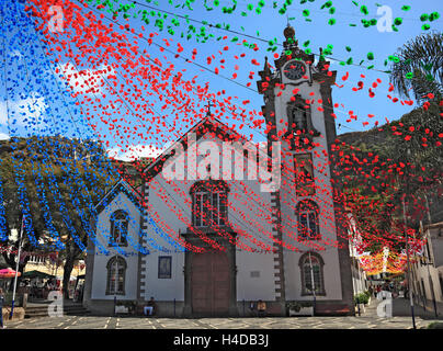 Insel Madeira, Ribeira Brava, die Kirche Igreja de Sao Bento Stockfoto