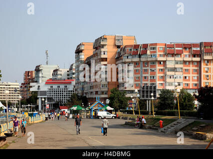 Stadtzentrum, Stadt Tulcea, Dobrudscha, Rumänien Stockfoto