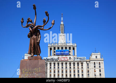 Presse, Casa Presei Libere, Haus der freien Presse, Pressezentrum, Piata Presei Libere Raum, Bukarest, Rumänien Stockfoto