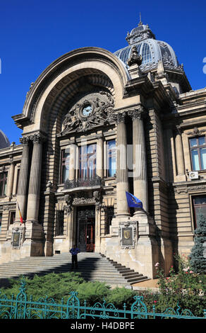 Sparkasse CEC Palast, Bukarest, Rumänien Stockfoto